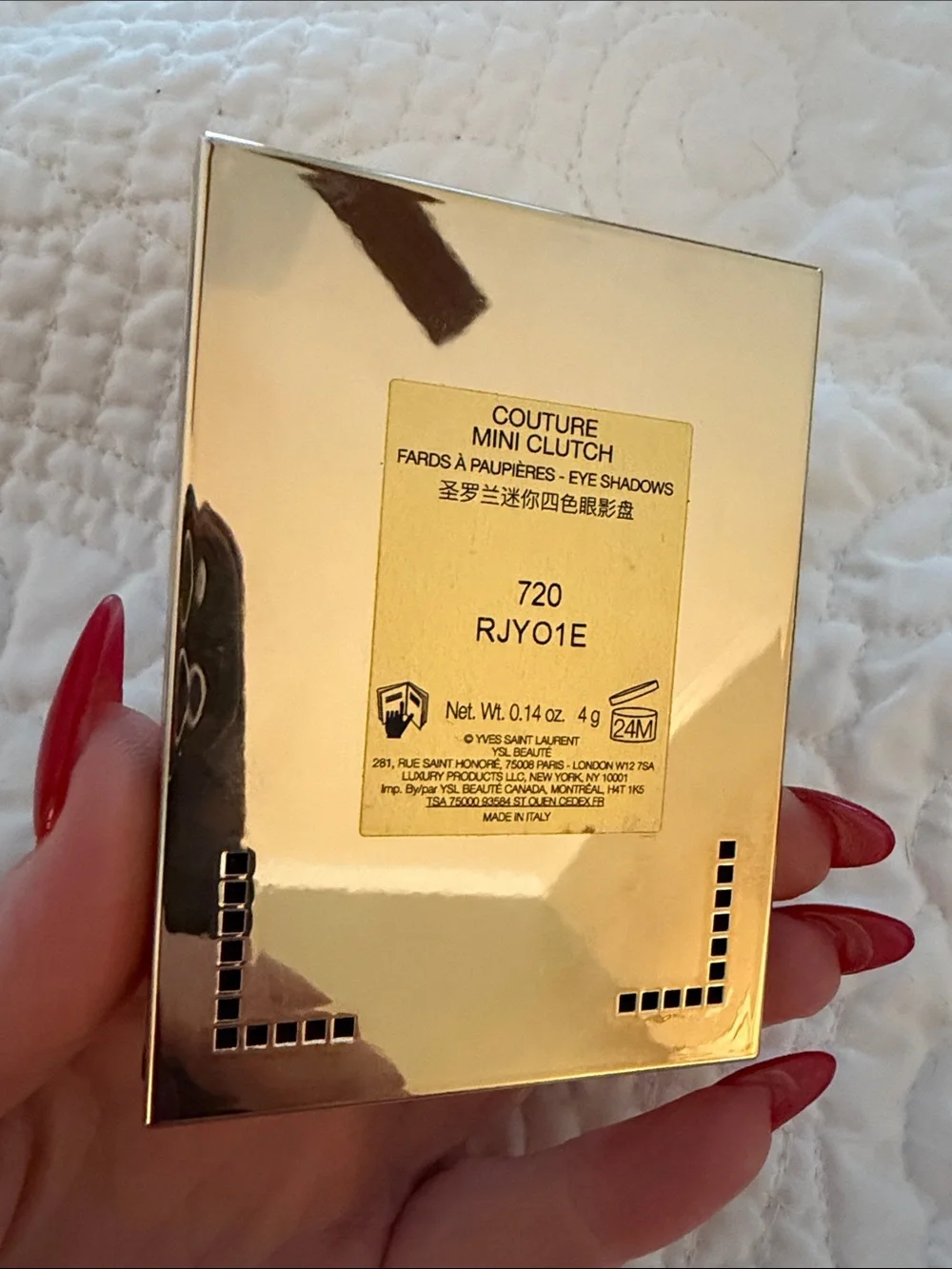 Yves Saint Laurent Eyeshadow Quad - Shimmery Champagne, Taupe & Deep Brown